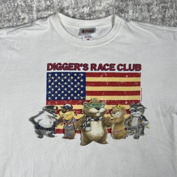 Nascar Chase Shirt 2X XXL Short‎ Sleeve Diggers Race Club American Fox 2009 - Picture 1 of 10